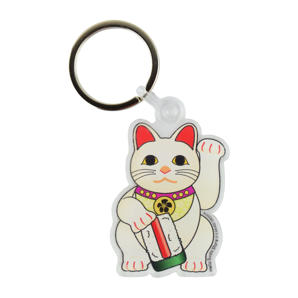 Maneki Neko Lucky Cat Keychain by Hello Sushi Store