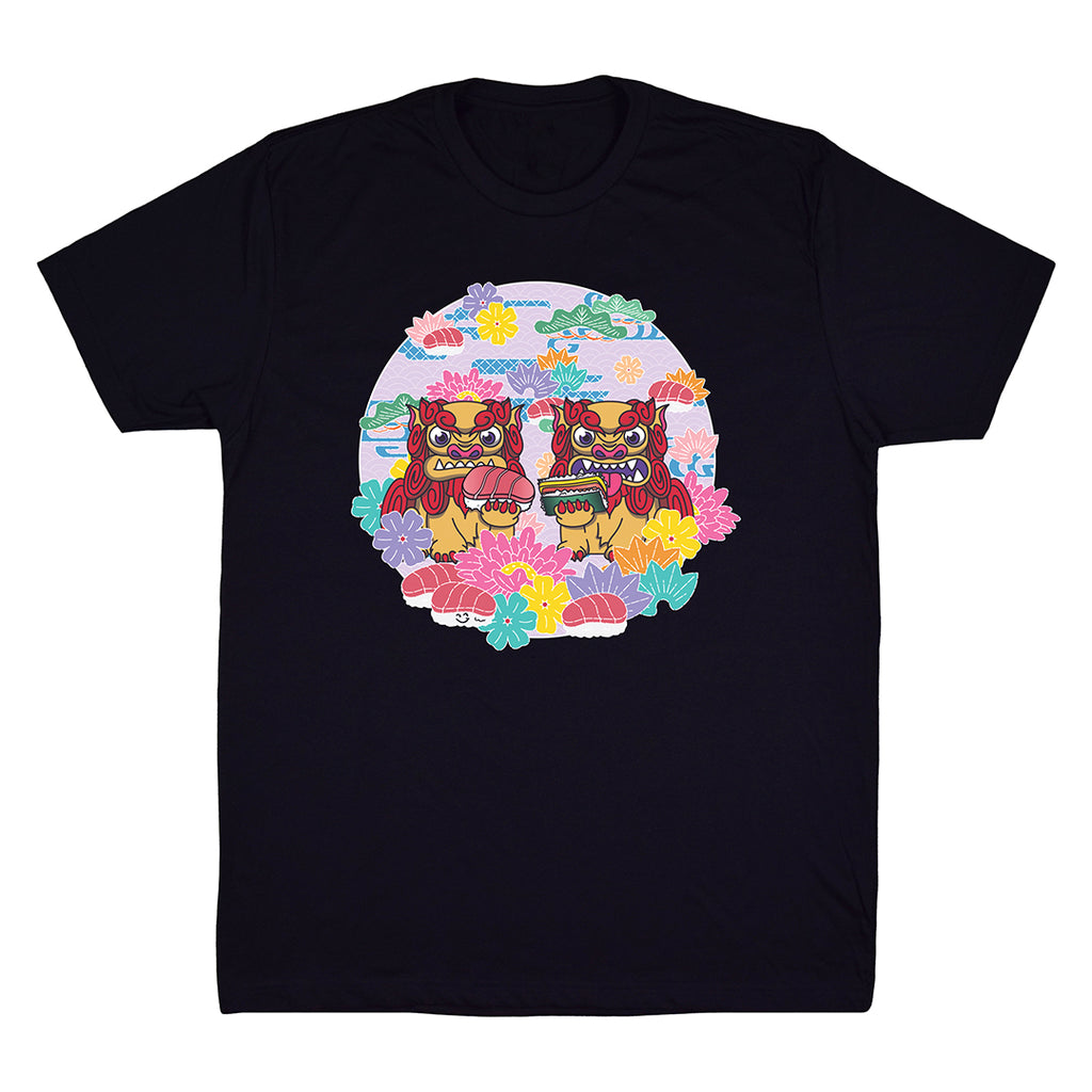 Bingata Shisa T-Shirt by Hello Sushi