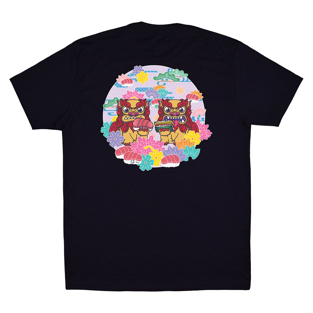 Bingata Shisa T-Shirt by Hello Sushi